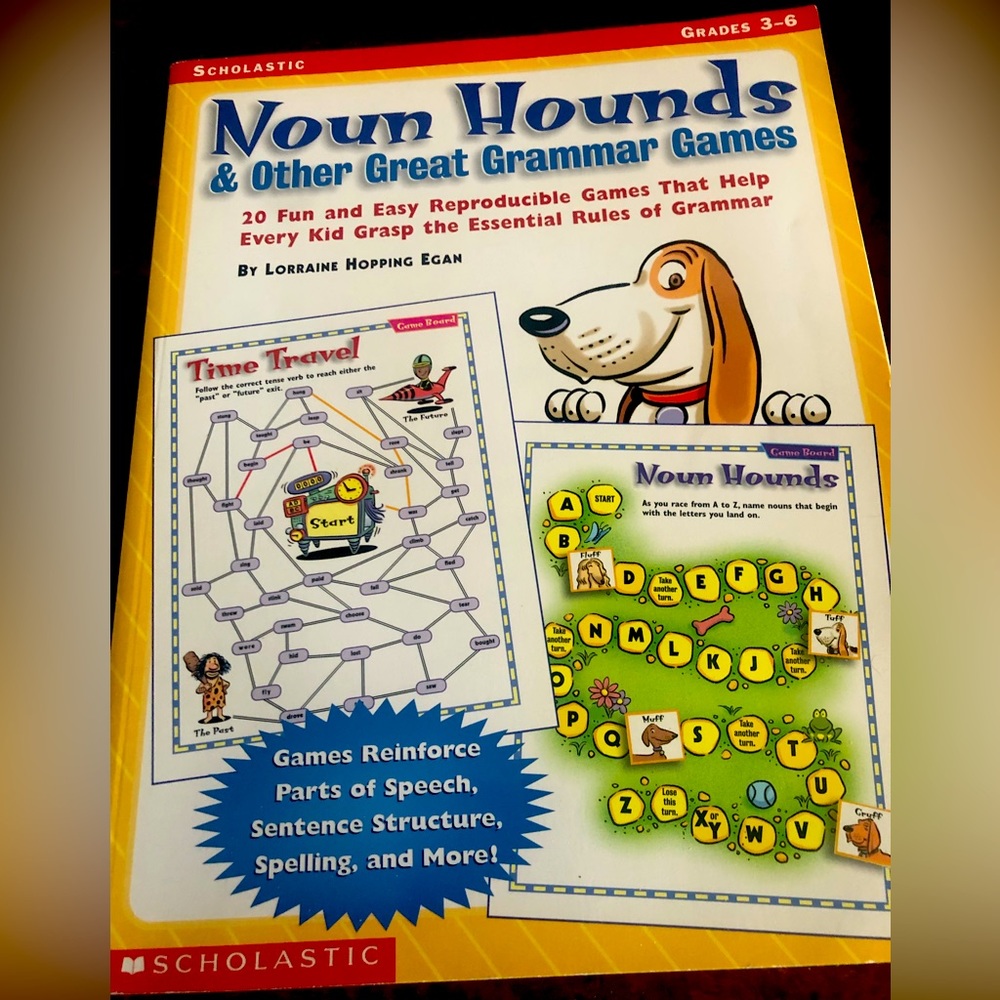 Noun Hounds and other grammar games professional teaching book.